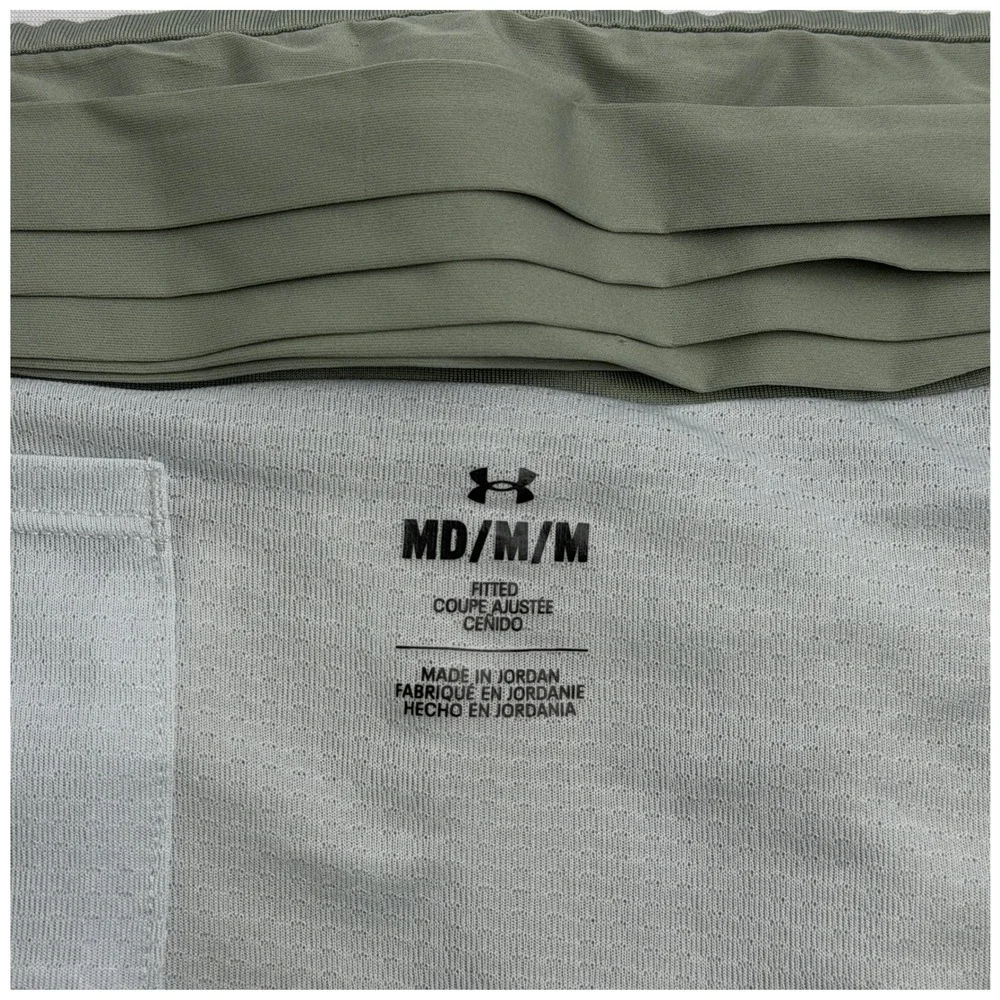 Under Armour Speedpocket Shorts Womens M Green Excellent Running Athletic